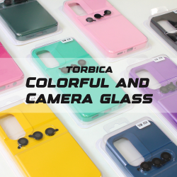 Futrola Colorful and Camera glass za Samsung A245 Galaxy A24 4G zelena.