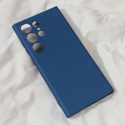 Futrola Teracell Soft Velvet za Samsung S928B Galaxy S24 Ultra tamno plava.