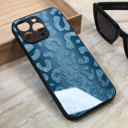 Futrola Shiny glass za iPhone 13 Pro Max 6.7 plava.