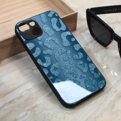 Futrola Shiny glass za iPhone 15 plava.