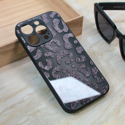 Futrola Shiny glass za iPhone 15 Pro 6.1 crna.