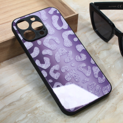 Futrola Shiny glass za iPhone 15 Pro Max 6.7 ljubicasta.