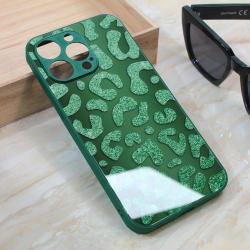 Futrola Shiny glass za iPhone 13 Pro Max 6.7 zelena.