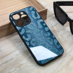 Futrola Shiny glass za iPhone 15 Pro 6.1 plava.