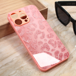Futrola Shiny glass za iPhone 13 Pro Max 6.7 roza.