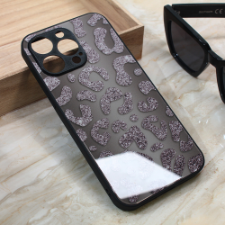 Futrola Shiny glass za iPhone 13 Pro Max 6.7 siva.