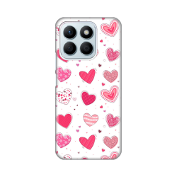 Silikonska futrola print Skin za Huawei Honor X8b Pink Hearts.