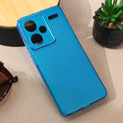 Futrola Sparkle Dust za Xiaomi Redmi Note 13 Pro Plus svetlo plava.