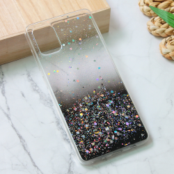Silikonska futrola Glitter za Samsung A515F Galaxy A51 crna.