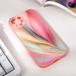 Futrola Abstract za iPhone 15 roza.