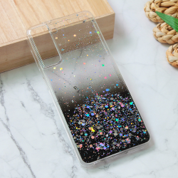Silikonska futrola Glitter za Samsung G991 Galaxy S21 crna.