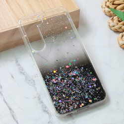 Silikonska futrola Glitter za Samsung S911B Galaxy S23 crna.