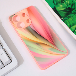 Futrola Abstract za Xiaomi Redmi Note 13 4G roza.