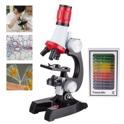 Mikroskop set za mlade naucnike JWD crveni.