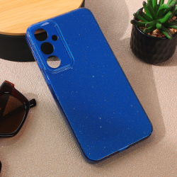 Futrola Sparkle Dust za Samsung A556 Galaxy A55 5G tamno plava.