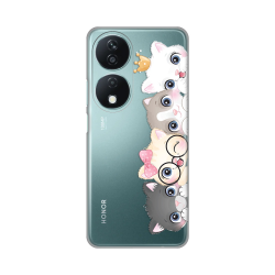 Silikonska futrola print Skin za Huawei Honor X7b Cats.