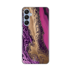 Silikonska futrola print za Samsung A256 Galaxy A25 5G Purple Gold Marble.