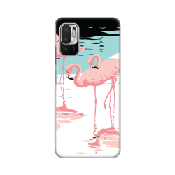Silikonska futrola print za Xiaomi Redmi Note 10 5G Pink Flamingos.