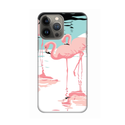 Silikonska futrola print za iPhone 13 Pro Max 6.7 Pink Flamingos.