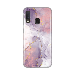 Silikonska futrola print za Samsung A202 Galaxy A20E Pink Marble.
