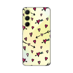 Silikonska futrola print Skin za Samsung A556 Galaxy A55 5G Heart Pattern.