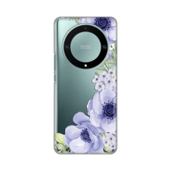 Silikonska futrola print Skin za Huawei Honor Magic 5 Lite Blue Roses.