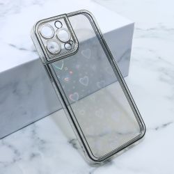 Futrola Heart IMD za iPhone 13 Pro Max 6.7 srebrna (MS).