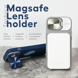 Futrola Magsafe Lens holder za iPhone 15 Pro 6.1 siva.