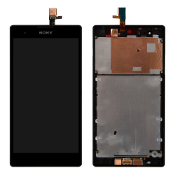 LCD Displej / ekran za Sony Xperia T2 Ultra+touch screen crni+frame.