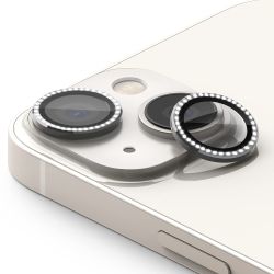 Zastita za kameru DIAMOND za iPhone 15 (6.1)/iPhone 15 Plus (6.7) srebrna (MS).