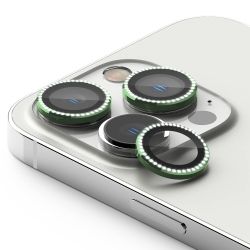 Zastita za kameru DIAMOND za iPhone 15 Pro (6.1)/iPhone 15 Pro Max (6.7) zelena (MS).