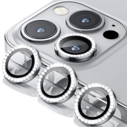 Zastita za kameru DIAMOND PREMIUM za Iphone 12 Pro/12 Pro Max srebrna (MS).