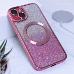 Futrola Shine Magsafe za iPhone 14 roza.
