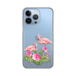 Silikonska futrola print Skin za iPhone 13 Pro Flamingo.