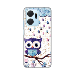 Silikonska futrola print Skin za Huawei Honor X7a Owl.