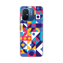 Silikonska futrola print Skin za Xiaomi Redmi 12C Colorful Mosaic.