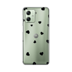 Silikonska futrola print Skin za Motorola Moto G54 Hearts.