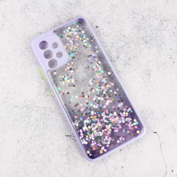 Futrola Frame Glitter za Samsung A325 Galaxy A32 4G (EU) ljubicasta.