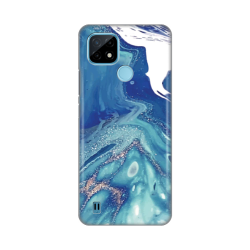 Silikonska futrola print za Realme C21 Blue Marble.