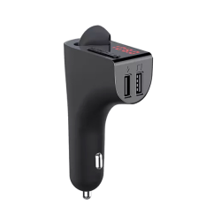 FM transmiter V14, slusalica, USB TF Bluetooth 5.0 Handsfree slušalice crni.