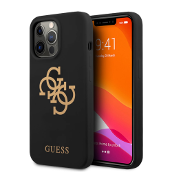 Futrola Guess Hc Silicone za iPhone 13 Pro crna (GUHCP13LLS4GGBK).