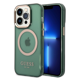 Futrola Guess Hc Magsafe Outline Translucent za iPhone 14 Pro zlatna (GUHMP14LHTCMA).