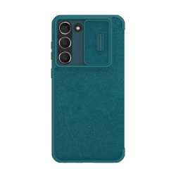 Futrola Nillkin Qin Pro (plain leather) za Samsung S911B Galaxy S23 zelena.