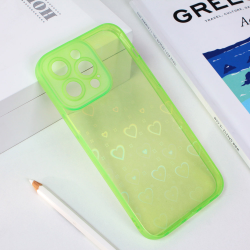 Futrola Heart Color IMD za iPhone 14 Pro Max 6.7 svetlo zelena.