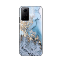 Silikonska futrola print za Xiaomi Redmi Note 12S (EU) Blue Gold Marble.