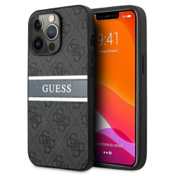 Futrola Guess Stripe za iPhone 13 Pro Max 6.7 siva (GUHCP13X4GDGR).