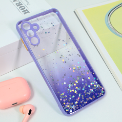 Futrola Frame Glitter za Samsung A136 Galaxy A13 5G ljubicasta.