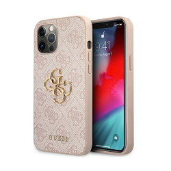 Futrola Guess Hc PC 4G Big Metal Logo za iPhone 12 Pro Max 6.7 pink (GUHCP12L4GMGPI).