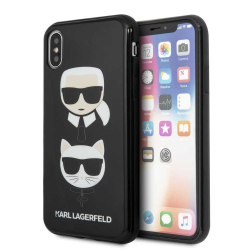 Futrola Karl Lagerfeld TPU Choupette za iPhone X/XS crna (KLHCPXTPUKICKC).