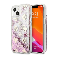 Futrola Guess Hc Liquid Glitter Peony za iPhone 13 roze (GUHCP13MLGPEPI).